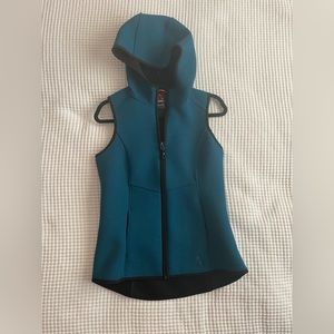 Gerry 1144994 Women's Blue/black Outdoor Hooded Full Zip Vest Sz S